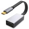 Adaptor HQ USB Type C to VGA 1080 60Hz Platinet Γκρι
