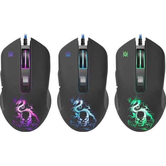 Ποντίκι Defender GM-090L Sky Dragon Wired Gaming Optical Mouse 3200dpi 6 Buttons Μαύρο