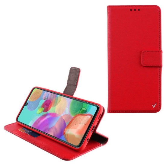 Volte-Tel Θήκη Samsung A41 A415 6.1" Allure Book Magnet Stand Clip Κόκκινο