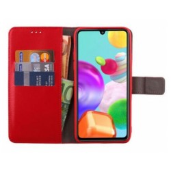 Volte-Tel Θήκη Samsung A41 A415 6.1" Allure Book Magnet Stand Clip Κόκκινο