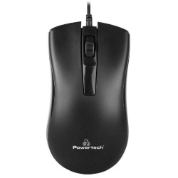 Powertech ενσύρματο ποντίκι PT-808, 1000DPI, USB, Μαύρο