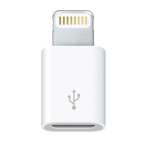Lightning Adaptor Apple Micro USB Λευκό