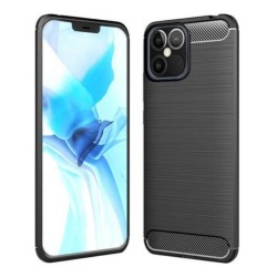 Powertech Θήκη Carbon Flex MOB-1549 για iPhone 12 Pro Max, Μαύρο