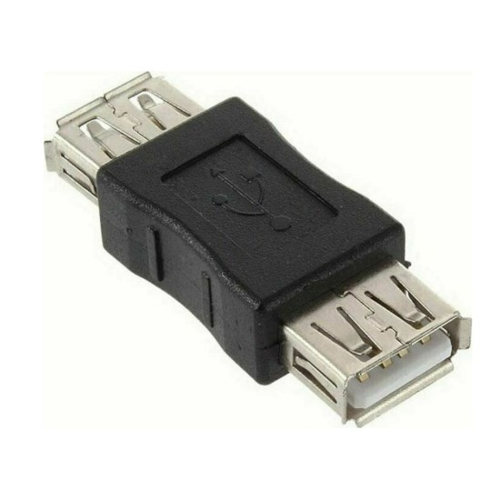 Powertech Μετατροπέας USB 2.0 Θηλυκό ΣΕ USB Θηλυκό Μαύρο