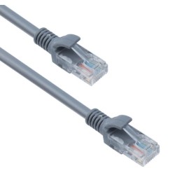 Detech Καλώδιο Δικτύου Lan CAT 5 24AWG 15M Γκρι