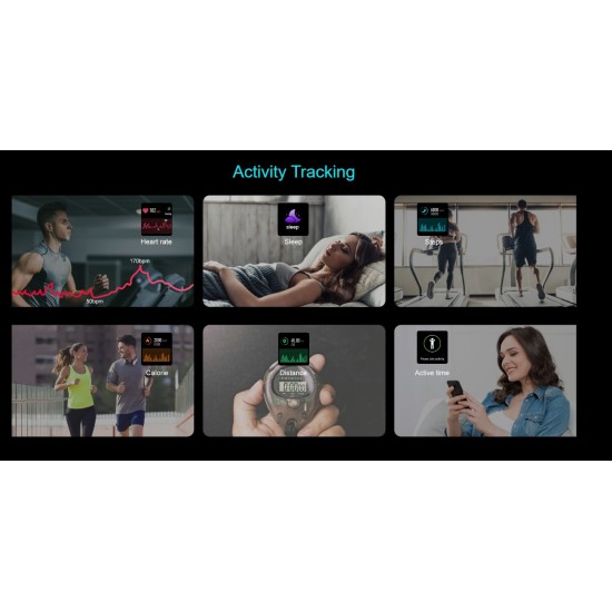 Cubot Smartwatch 5ATM Αδιάβροχο Μαύρο