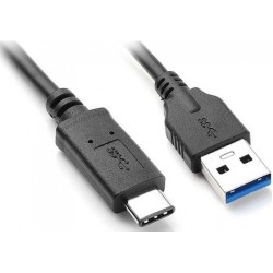 Powertech Καλώδιο USB 3.0 ΣΕ USB Type-C, 1M Μαύρο Powertech Καλώδιο USB 3.0 ΣΕ USB Type-C, 1M Μαύρο