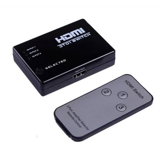 Powertech HDMI Amplifier Switch 3 ΣΕ 1, 4K x 2K HDMI 1.4 με Χειριστήριο Powertech HDMI Amplifier Switch 3 ΣΕ 1, 4K x 2K HDMI 1.4 με Χειριστήριο