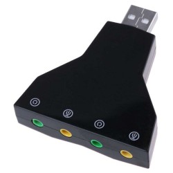 Powertech USB κάρτα ήχου 7.1CH , με έξοδο μικρόφωνου και ακουστικού