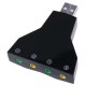 Powertech USB κάρτα ήχου 7.1CH , με έξοδο μικρόφωνου και ακουστικού