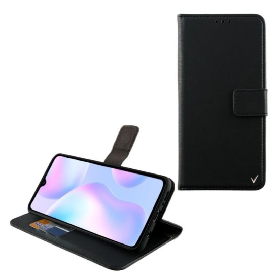 Volte-Tel Θήκη για Xiaomi Redmi 9A 6.53" Allure Book Magnet Stand Clip Μαύρο