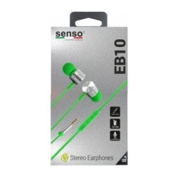 Senso Ακουστικά EB10 Stereo Earphones Πράσινο Senso Ακουστικά EB10 Stereo Earphones Πράσινο