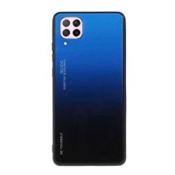 Powertech Θήκη Aurora glass MOB-1499 για Huawei P40 Lite, μαύρη-Μπλε