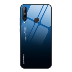 Powertech Θήκη Aurora glass MOB-1500 για Huawei P40 Lite E/Y7p 2020, μαύρη-Μπλε