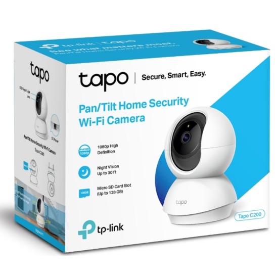 TP-Link IP Camera Εσωτερικού Χώρου Tapo C200 Άσπρο