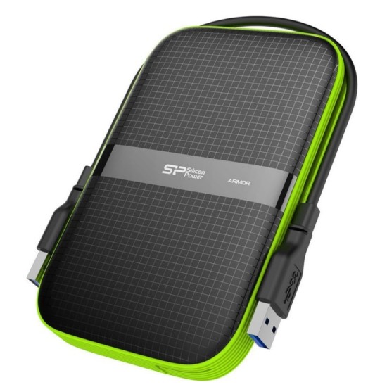 Silicon Power εξωτερικός HDD Armor A60 1TB, USB 3.1, Μαύρο