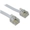 Powertech Καλώδιο Τηλεφώνου RJ11 6P4C, 7m, Λευκό