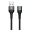 Powertech Καλώδιο USB 2.0 PT-757, μαγνητικό, 1m, Μαύρο