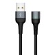Powertech Καλώδιο USB 2.0 PT-757, μαγνητικό, 1m, Μαύρο