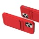Card Case silicone wallet case with card holder documents for iPhone 13 Pro Max κόκκινο