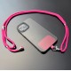 Hurtel Stylish Cord Λουράκι Λαιμού για Κινητά Ροζ