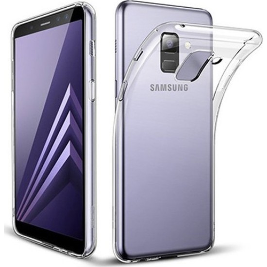Θήκη Σιλικόνης Senso 0.3 Samsung J6 Plus 2018 Backcover Διάφανο