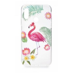 Θήκη Σιλικόνης Senso Rio Samsung J7 2017 Διάφανο με φλαμίγκο