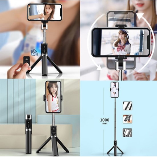 Proda selfie stick τηλεσκοπικό πτυσσόμενο τρίποδο selfie stick με τηλεχειριστήριο bluetooth μαύρο P Proda selfie stick τηλεσκοπικό πτυσσόμενο τρίποδο selfie stick με τηλεχειριστήριο bluetooth μαύρο P