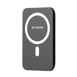 Ασύρματος Φορτιστής WK Design Magnetic Wireless Power Bank 5000 mAh, MagSafe Compatible (WP-215 bla