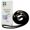 Θήκη Ancus Crossbody για Samsung SM-A225F Galaxy A22 με Κορδόνι Μαυρo Διάφανη