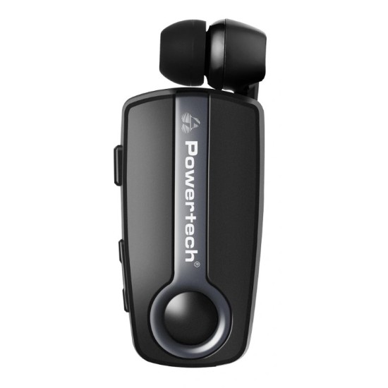 POWERTECH Bluetooth earphone Klipp 2 PT-998, multipoint, BT V5.1, γκρι POWERTECH Bluetooth earphone Klipp 2 PT-998, multipoint, BT V5.1, γκρι