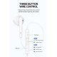 CELEBRAT earphones με μικρόφωνο G16, Type-C, 1.2m, λευκά