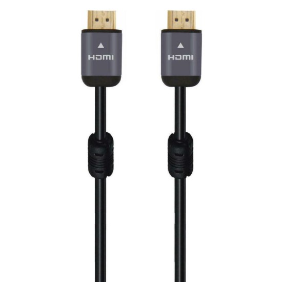 POWERTECH καλώδιο HDMI 2.0 CAB-H125, 4K 3D, copper, μαύρο, 1m