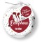 SBS HANDSFREE STEREO EARSET 3.5 JACK XMAS BALL red