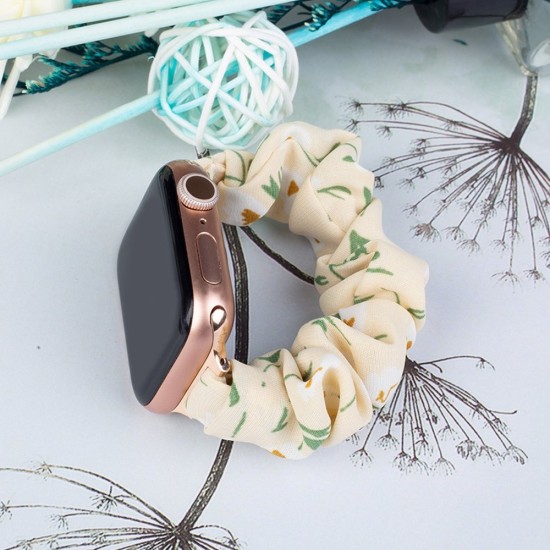 Fabric Watch  7/6/5/4/3/2 / SE (45/44 / 42mm) strap bracelet bracelet on elastic Κίτρινο