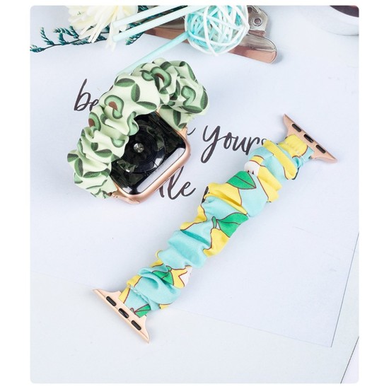 Fabric Watch  7/6/5/4/3/2 / SE (45/44 / 42mm) strap bracelet bracelet on elastic Κίτρινο