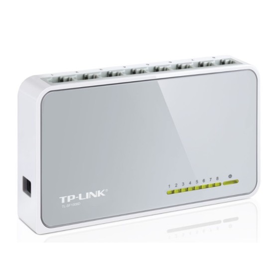 TP-LINK Desktop Switch TL-SF1008D, 8-port 10/100Mbps, Ver. 8.2 TP-LINK Desktop Switch TL-SF1008D, 8-port 10/100Mbps, Ver. 8.2