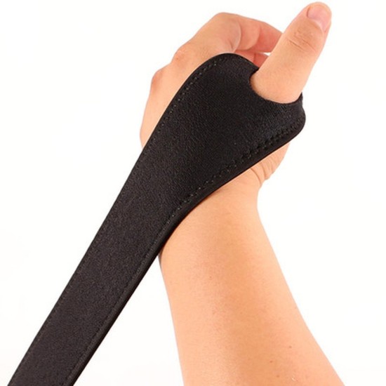 Hurtel Velcro fabric stabilizer right wrist orthosis band black (9 inches)