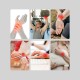 Hurtel Velcro fabric stabilizer right wrist orthosis band black (9 inches)
