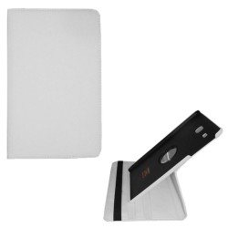 Volte-Tel Θήκη Samsung T560 / T561 TAB E 9.6" Leather Book Rotating Stand Λευκό