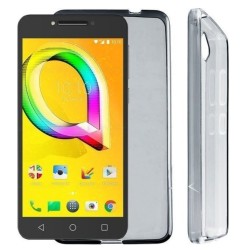 Volte-Tel Θήκη Alcatel A5 LED 5.2" Slimcolor TPU Διάφανη Γκρι