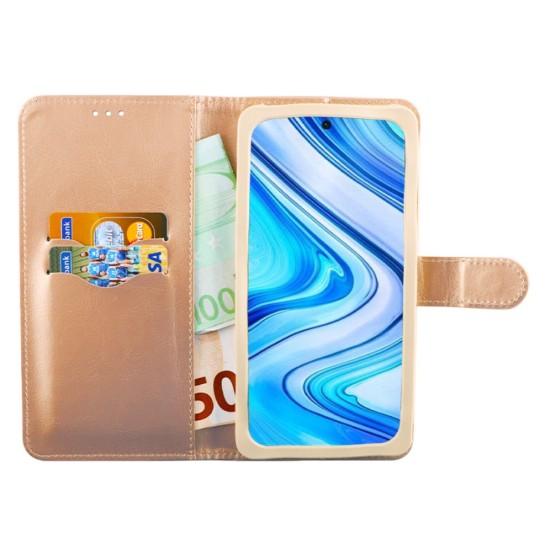 Volte-Tel Θήκη Universal 5.9"-6.9" 16x8cm Book Silicone Χρυσό