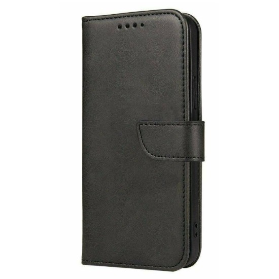 Magnet Case elegant case cover cover with a flap and stand function for Samsung Galaxy A33 5G black