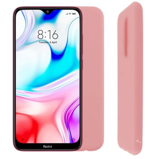 Θήκη Σιλικόνης Xiaomi RedMi 8 6.22 Backcover Ροζ