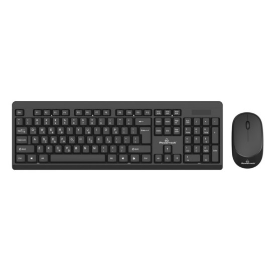 POWERTECH set ποντίκι & πληκτρολόγιο PT-957, ασύρματο, 1600dpi, μαύρο