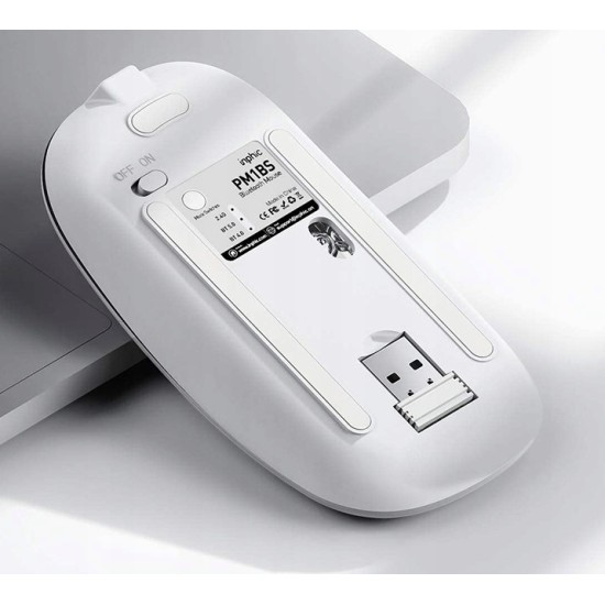 Inphic PM1BS Wireless Silent Mouse Bluetooth + 2.4G (Silver) Inphic PM1BS Wireless Silent Mouse Bluetooth + 2.4G (Silver)