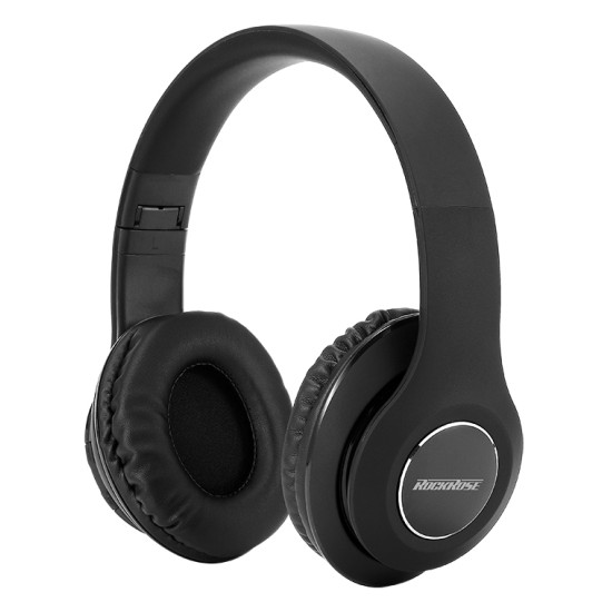 Rockrose headphones RRWE06, Wireless & wired, BT 5.0, Μαύρο