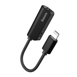 Baseus καλώδιο Lightning σε Lightning & 3.5mm CALL32-01, 12cm, Μαύρο