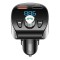 Joyroom FM transmitter με οθόνη JR-CL02, 2x USB, SD card, 18W, Μαύρο
