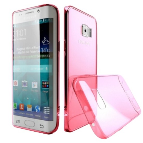 Θήκη Σιλικόνης για Samsung S6 Edge Ροζ